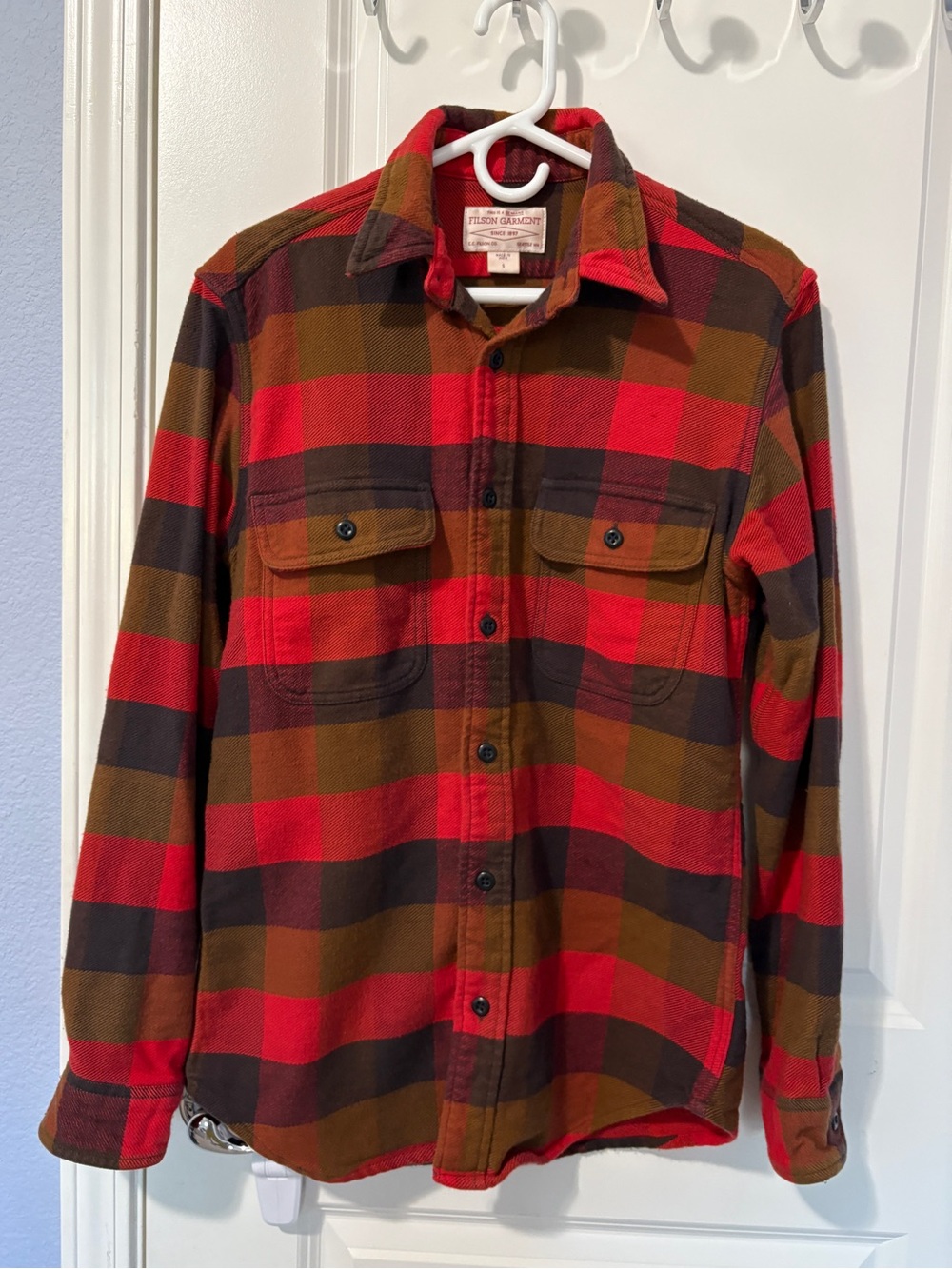 Filson Men’s Flannel Shirt Mens Small Button Down Midweight